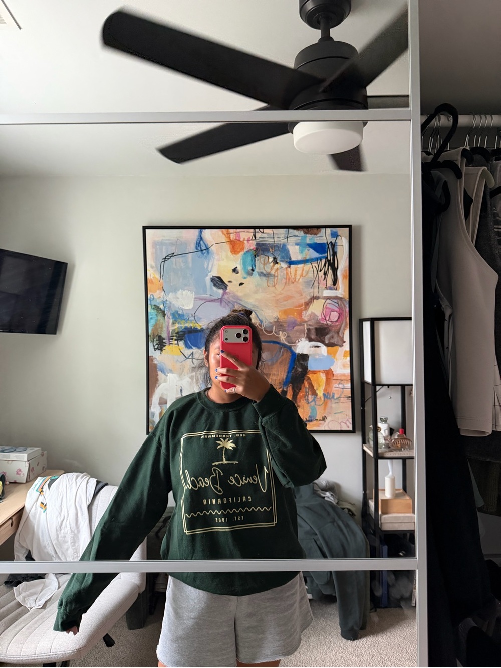 Venice beach green sweatshirt